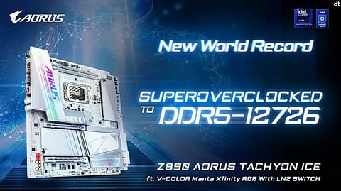 GIGABYTE Z890 AORUS TACHYON ICE Achieves Groundbreaking Overclocking Performance