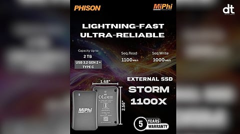 MiPhi Unveils High-Speed Storm 1100X External SSD