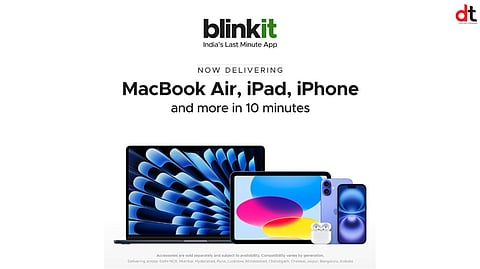 Blinkit to Offer 10-Minute Delivery for MacBook Air iPad and iPhone