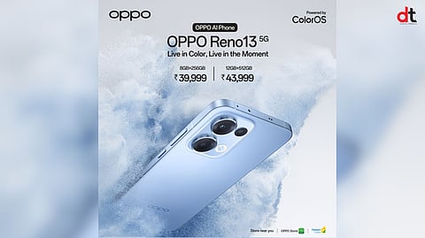 OPPO Reno13 5G Skyline-Blue Variant to Go on Sale on March 20