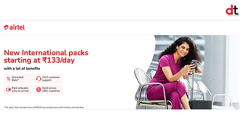 Airtel Launches Affordable International Roaming Packs Starting at ₹133/Day