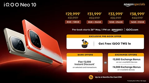 iQOO Launches Neo 10 Smartphone with Snapdragon 8s Gen 4