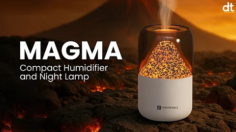Portronics Launches Magma Humidifier with Built-In Night Lamp