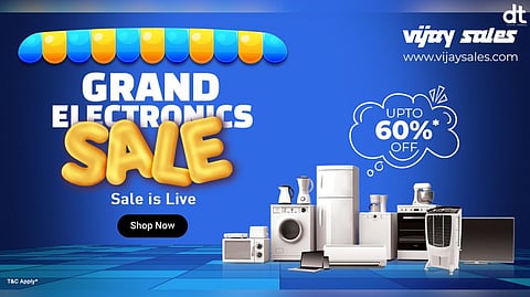Vijay Sales Launches Grand Electronics Sale with Up to 60% Off Across Categories