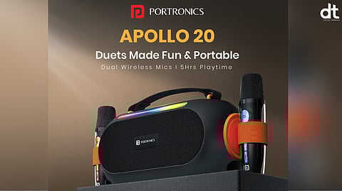 Portronics Introduces Apollo 20 Speaker Designed For Music And Karaoke Lovers