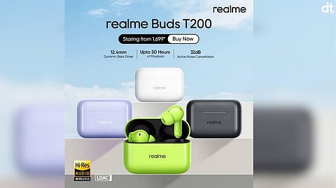 Realme Buds T200 Goes on Sale fwith Introductory Price of ₹1,699