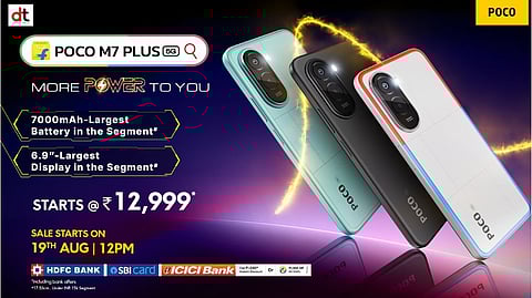 POCO Unveils M7 Plus 5G with 144Hz FHD+ Display at ₹12,999