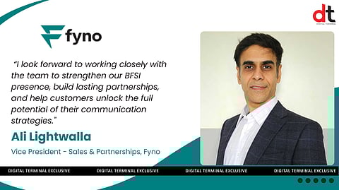 Fyno Appoints Ali Lightwalla as Vice President – Sales & Partnerships