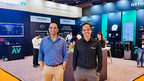 L-R, Abhishek Anand, Country Manager – India & SAARC and Marthesh Nagendra, Sr. Director, Enterprise Sales, APAC & MEA Region, NETGEAR