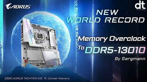 GIGABYTE Z890 AORUS TACHYON ICE Claims All Top 3 DDR5 Frequency World Records