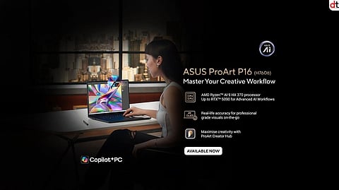 ASUS Launches ProArt P16 With 4K Lumina Pro OLED Display and Cutting-Edge AI Performance