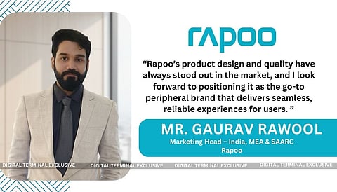 Rapoo Appoints Gaurav Rawool as Marketing Head for India, MEA & SAARC