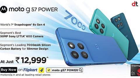 Motorola Launches moto g57 POWER, Powered by Snapdragon 6s Gen 4