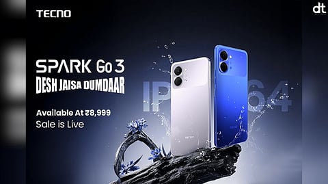 TECNO Spark Go3 Goes on Sale Across India at Rs 8,999