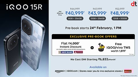 iQOO 15R Launched in India with Snapdragon 8 Gen 5 and 7600mAh Battery