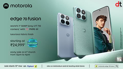 Motorola Launches Edge 70 Fusion Smartphone with 50MP Sony Lytia Camera