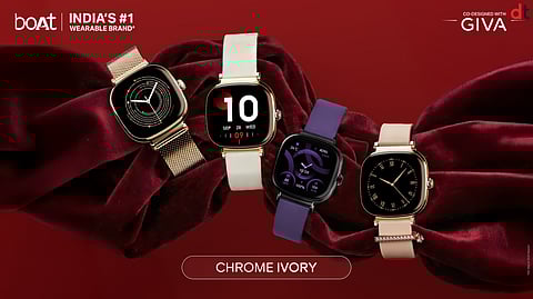 boAt Introduces Chrome Ivory: A Premium Smartwatch Inspired by Jewellery