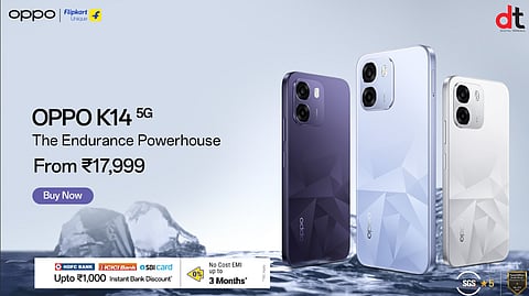 OPPO K14 5G Goes on Sale in India Starting at INR 17,999