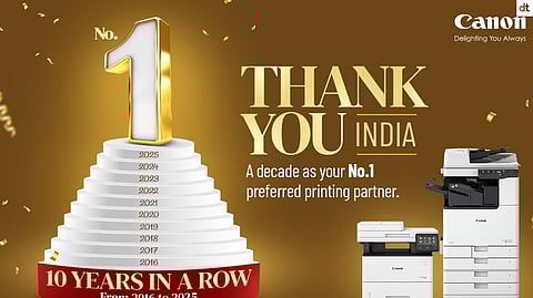 Canon India Marks 10 Consecutive Years as No 1 in Laser Copier Based MFP Segment