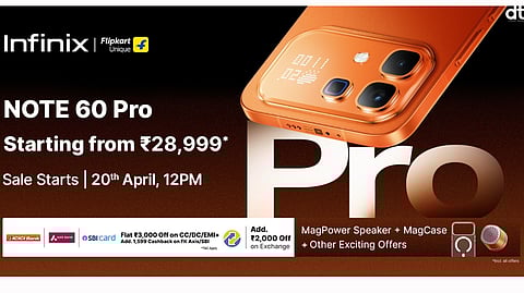 Infinix Opens Sales for NOTE 60 Pro with Special Launch Offers in India