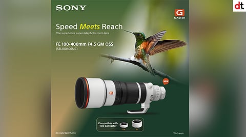 Sony Expands G Master Lens Portfolio with FE 100-400mm F4.5 GM OSS in India