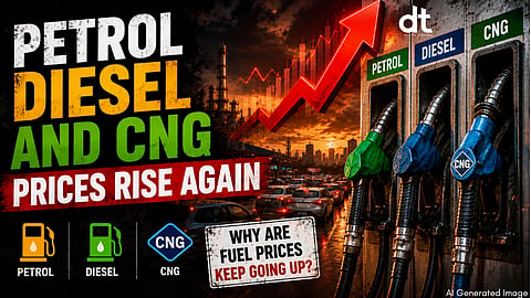 Petrol Diesel and CNG Prices Rise Again as Fuel Costs Surge for Third Time in 10 Days