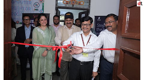 OMPUTER MPERATOR ROC IT TSSC Step the f w Ashok Kumar, DDG (SRI), Department of Telecommunications, Ministry of Communications, Govt. of India; Vijeta Arya, Head of Government and Industry Relations, Ericsson; Lt Gen K H Gawas, CEO, Telecom Sector Skill Council; and Virender Kumar Kerketta, Principal, ITI Malviya Naga inaugurating the Ericsson ITI Lab