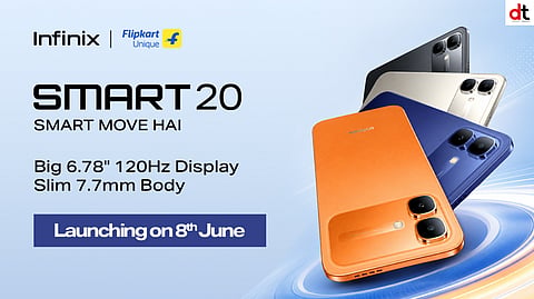 Infinix SMART 20 Set to Launch on June 8 with 120Hz Display and Durable Design