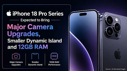 Apple iPhone 18 Pro Series Expected to Bring Major Camera Upgrades, Smaller Dynamic Island and 12GB RAM