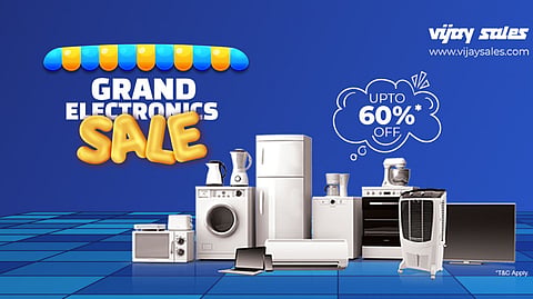 Vijay Sales Launches Grand Electronics Sale 2026 with Discounts of Up to 65%