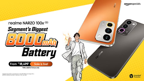 realme Launches NARZO 100x 5G First Sale with Starting Price of ₹18,499