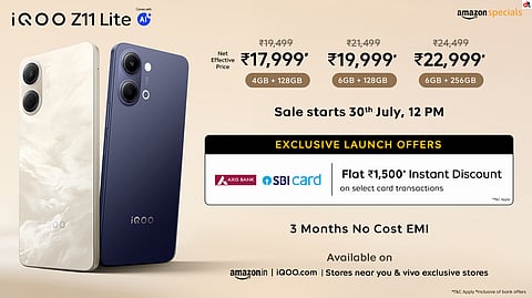 iQOO Z11 Lite 5G Launched with Bright 120Hz Display and Student-Focused AI Tools