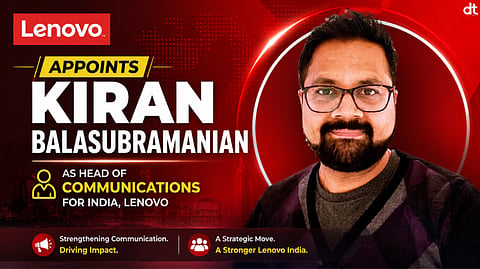 Lenovo Appoints Kiran Balasubramanian as Head of Communications for India