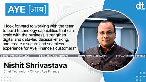 Aye Finance Appoints Nishit Shrivastava as Chief Technology Officer