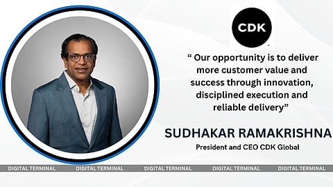 CDK Global Names Sudhakar Ramakrishna as President and CEO