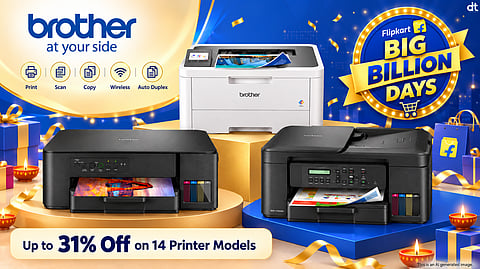 Brother India Offers Up to 31% Off on 14 Printer Models During Flipkart Big Billion Days 2026