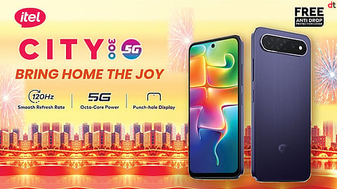 itel Launches City 300 5G Smartphone with 120Hz Display