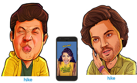Experience Fukrey Returns with animated stickers and live filters on Hike
