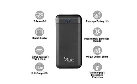 Syska Launches Power Vault 200 Power Bank
