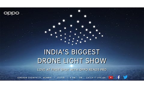 OPPO to Illuminate The Sky Through Drone Light Show in Mumbai