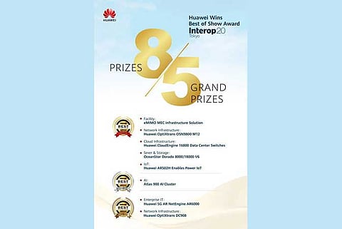 Huawei Received Eight ‘Best of Show Awards’ Awards at Interop Tokyo 2020