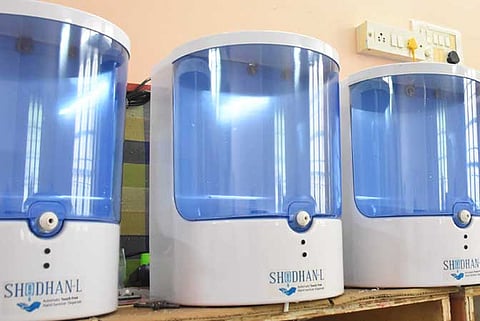 Hyderabad Based Start-up Develops Touch Free Hand Sanitiser Dispenser ‘Shodhan-L’