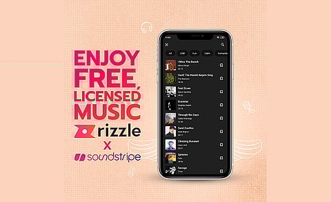 Short Video App Rizzle ties-up with Soundstripe