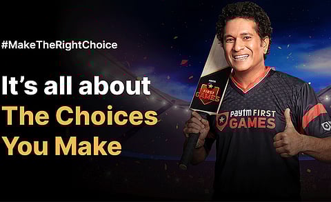 Paytm First Games Launches New Campaign Featuring Sachin Tendulkar