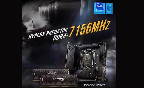 HyperX Sets DDR4 Overclocking World Record at 7156MHz