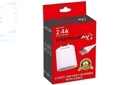 PremiumAV Unveils New Dual Charger for Smartphones and Other Electronics Devices