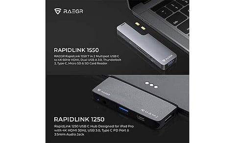 RAEGR Introduces USB-C Hubs ‘RapidLink 1250’ and ‘RapidLink 1550’
