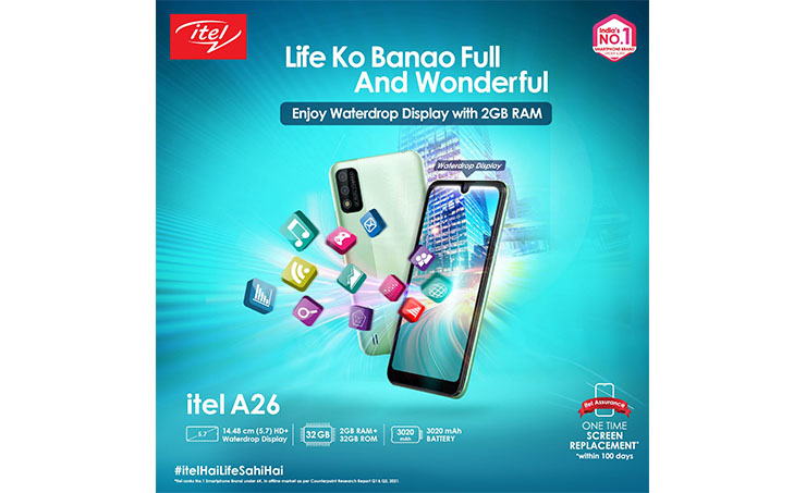 itel Expands it’s a Series with Launch of New A26 Smartphone