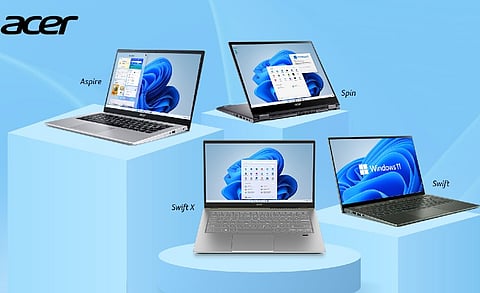 Acer Introduces Six New Powerful Laptops with Windows 11
