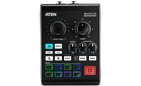 ATEN Introduces MicLIVE, an AI-Optimized Audio Mixer for Podcasting